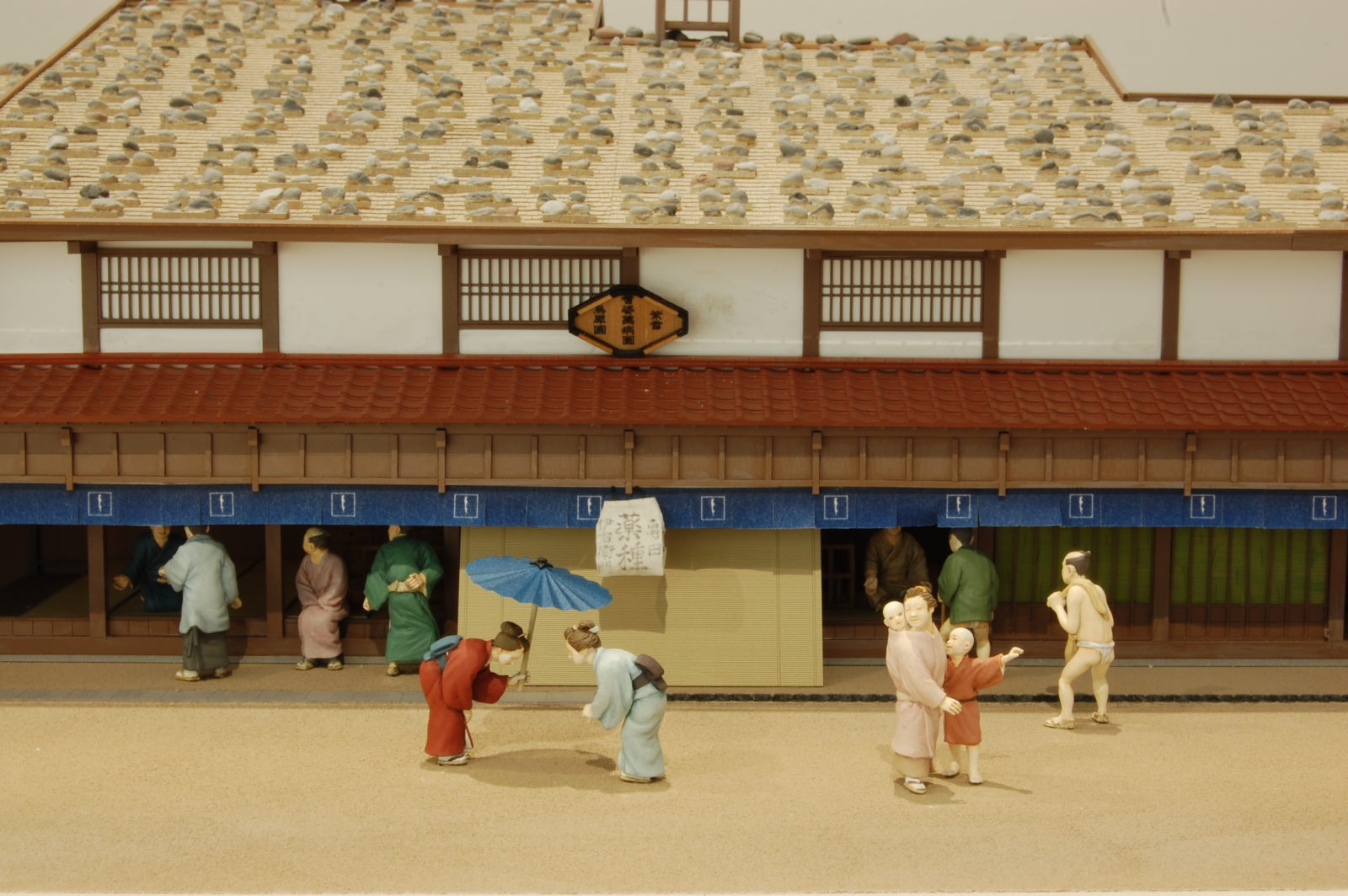 城下町金沢の暮らしと町並み模型(石川県立歴史博物館常設展示)